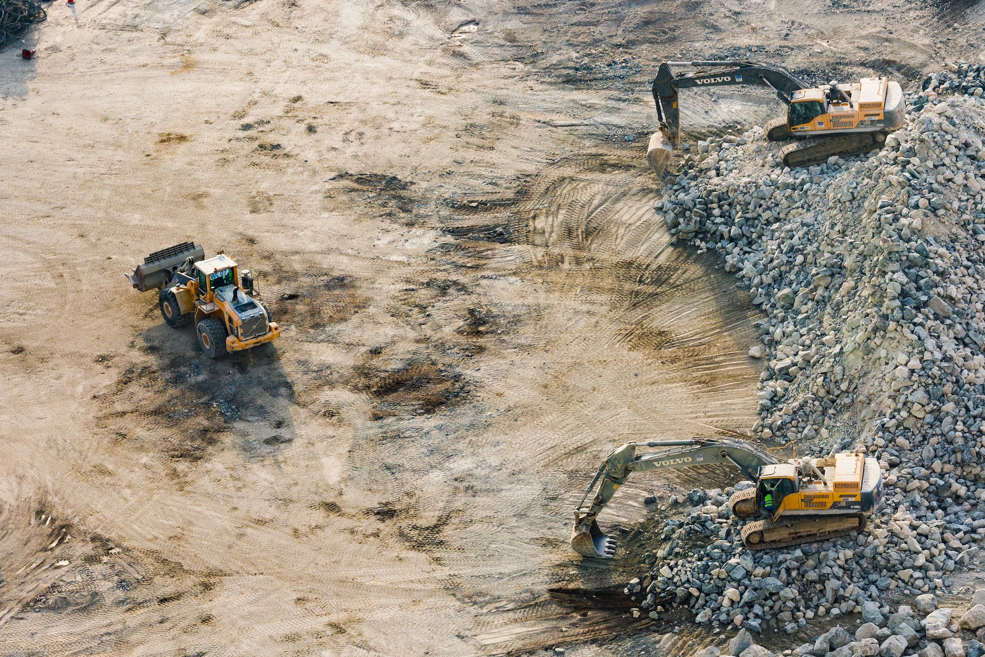 chantier grues terrassement