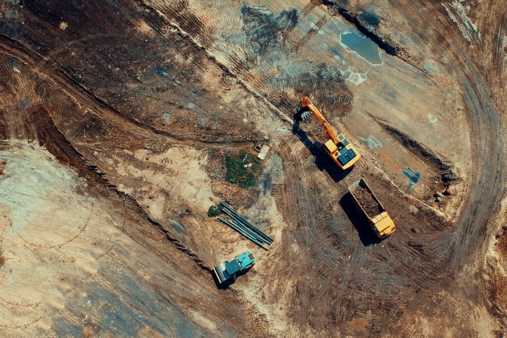 site construction pelleteuse