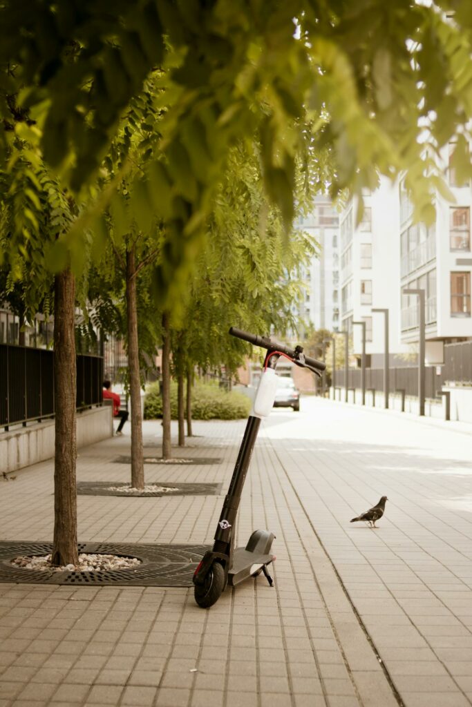 trotinette electrique arbre moins de 25 kmh